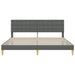 Cadru de pat cu headboard Gri închis 180 x 200 cm Țesătură - WALTI WALTI