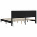 Cadru de pat cu benzi LED Negru 180 x 200 cm Piele artificială - WALTI WALTI