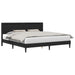 Cadru de pat cu benzi LED Negru 180 x 200 cm Piele artificială - WALTI WALTI