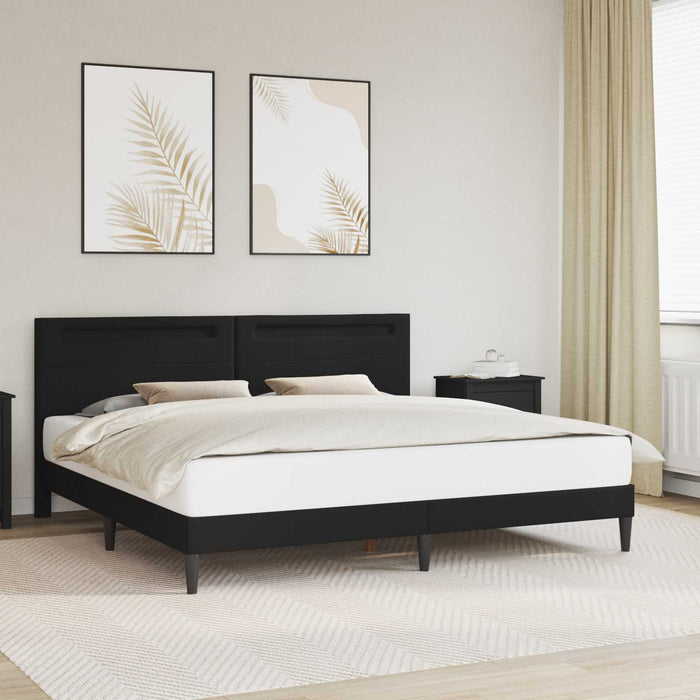 Cadru de pat Negru 180 x 200 cm Piele artificială WALTI