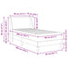 Cadru de pat cu saltea cu headboard Poliester - WALTI WALTI