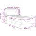 Cadru de pat cu saltea cu headboard Gri 90 x 190 cm Poliester - WALTI WALTI