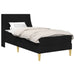 Cadru de pat cu saltea cu headboard Negru 90 x 190 cm Poliester - WALTI WALTI