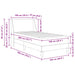 Cadru de pat cu saltea cu headboard Poliester - WALTI WALTI