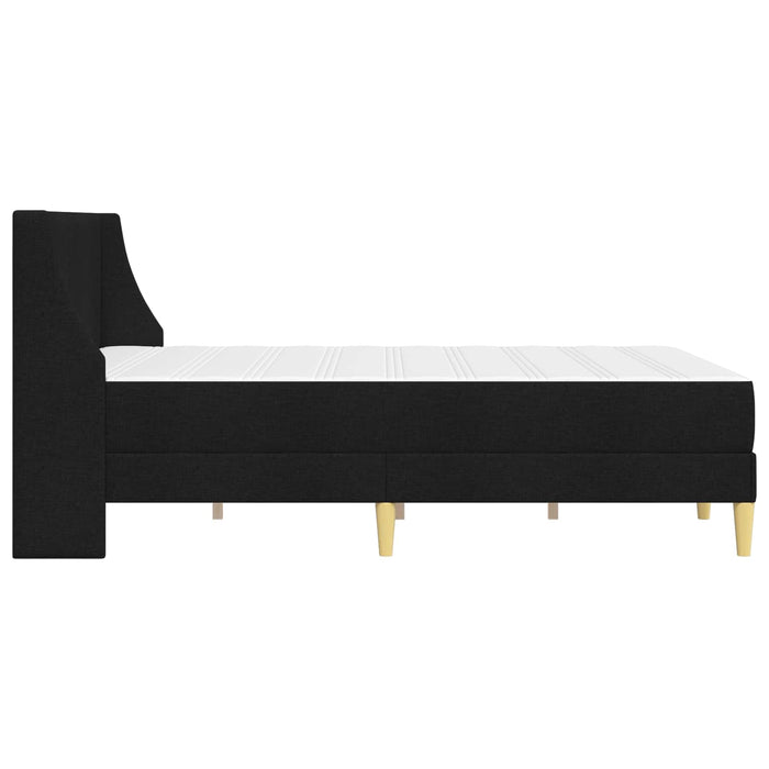 Cadru de pat cu saltea Negru 120 x 190 cm Poliester - WALTI WALTI