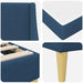 Cadru de pat cu saltea cu headboard Poliester - WALTI WALTI