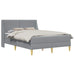 Cadru de pat cu saltea Gri deschis 140 x 200 cm Poliester - WALTI WALTI