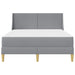 Cadru de pat cu saltea Gri deschis 140 x 200 cm Poliester - WALTI WALTI