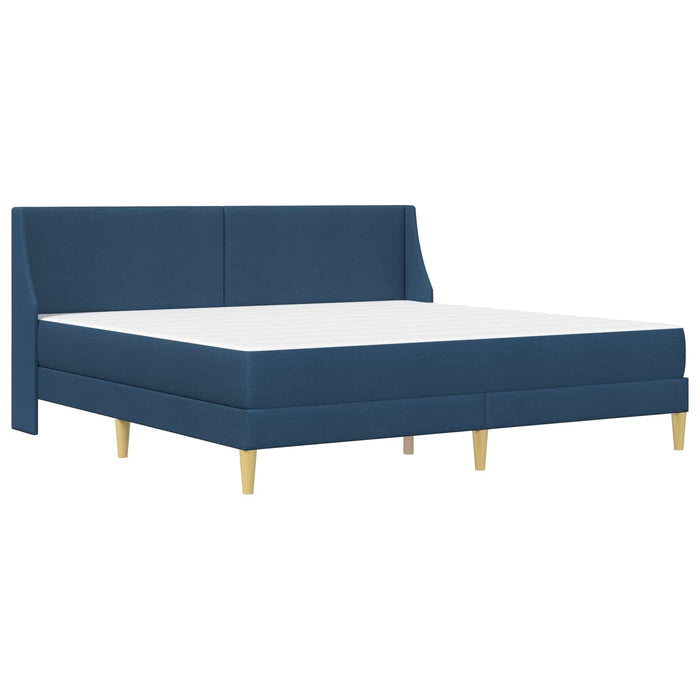 Cadru de pat cu saltea albastru 180 x 200 cm Poliester - WALTI WALTI