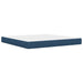 Cadru de pat cu saltea albastru 180 x 200 cm Poliester - WALTI WALTI