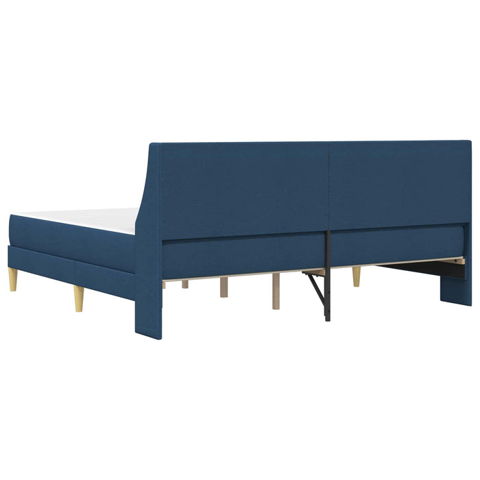 Cadru de pat cu saltea albastru 180 x 200 cm Poliester - WALTI WALTI