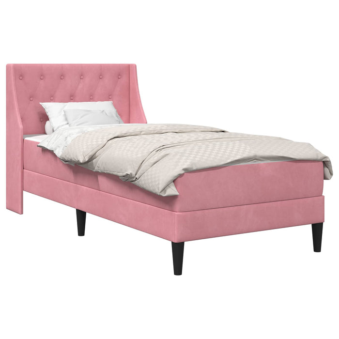 Cadru de pat cu saltea Pe perete cu headboard 2 pcs Roz Catifea - WALTI WALTI