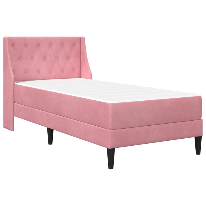 Cadru de pat cu saltea Pe perete cu headboard 2 pcs Roz Catifea - WALTI WALTI