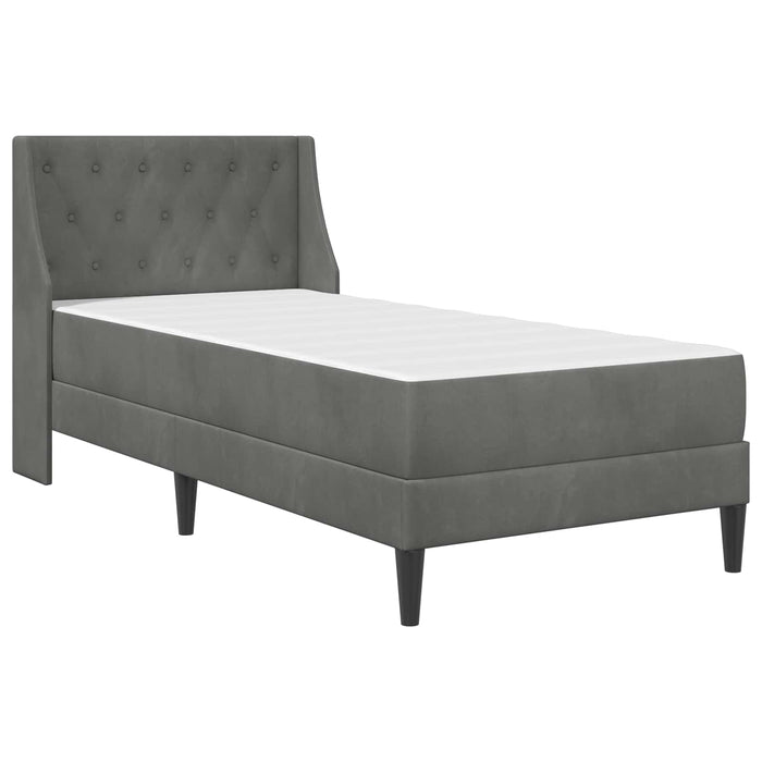 Cadru de pat cu saltea Pe perete 2 pcs Gri închis Catifea - WALTI WALTI