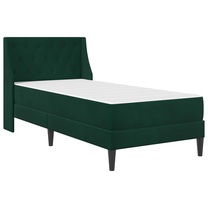 Cadru de pat cu saltea Verde închis 90 x 200 cm Catifea - WALTI WALTI