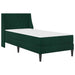 Cadru de pat cu saltea Verde închis 90 x 200 cm Catifea - WALTI WALTI