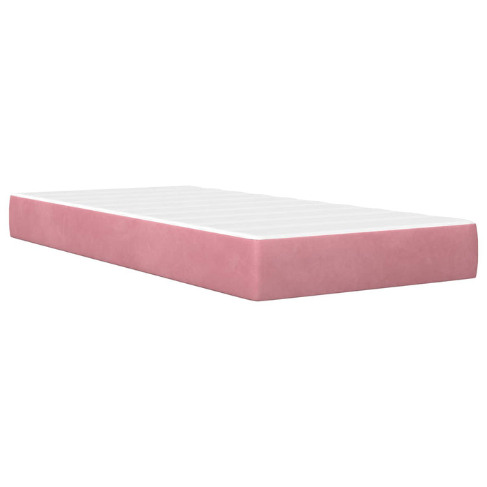 Cadru de pat cu saltea Pe perete cu headboard 2 pcs Roz Catifea - WALTI WALTI