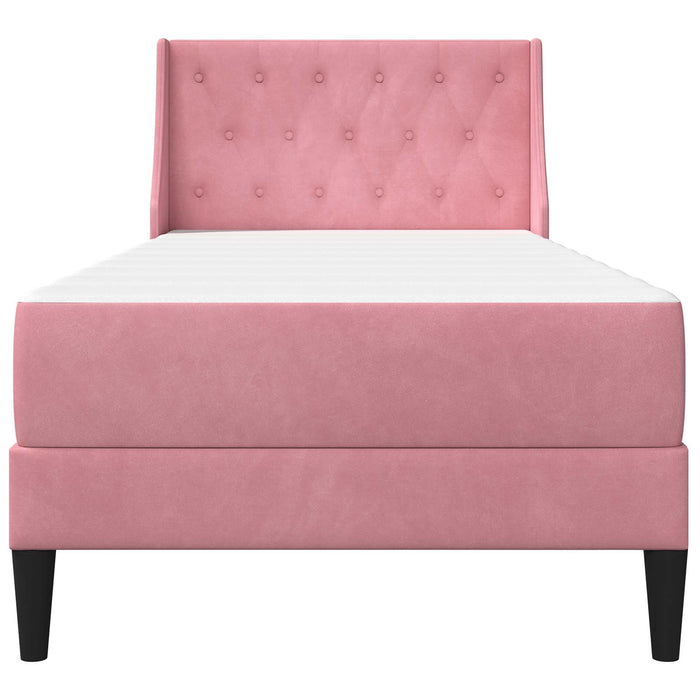 Cadru de pat cu saltea Pe perete cu headboard 2 pcs Roz Catifea - WALTI WALTI