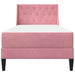 Cadru de pat cu saltea Pe perete cu headboard 2 pcs Roz Catifea - WALTI WALTI