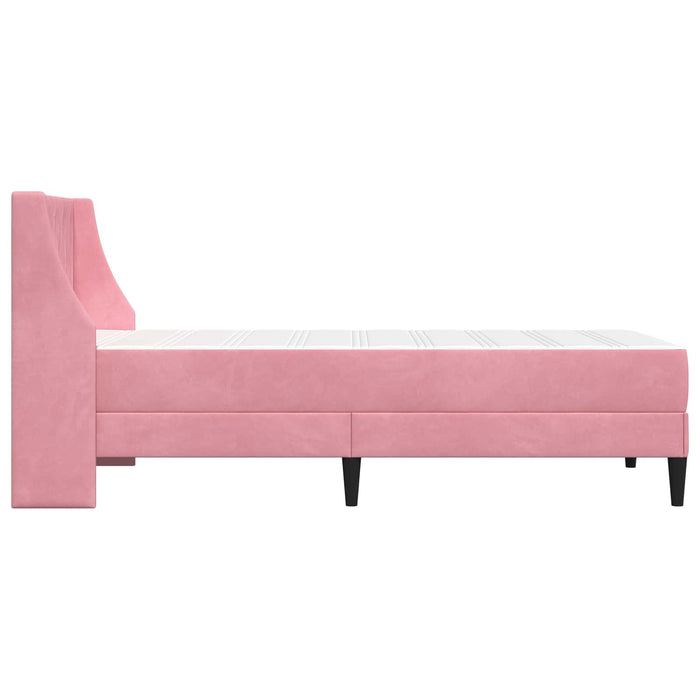 Cadru de pat cu saltea Pe perete cu headboard 2 pcs Roz Catifea - WALTI WALTI