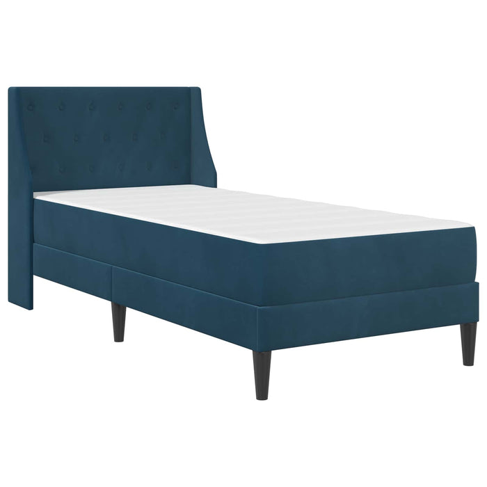Cadru de pat cu saltea Pe perete 2 pcs albastru Catifea - WALTI WALTI