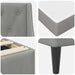 Cadru de pat cu saltea Pe perete 2 pcs Gri deschis Catifea - WALTI WALTI