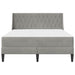 Cadru de pat cu saltea Gri deschis 140 x 190 cm Catifea - WALTI WALTI
