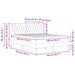 Cadru de pat cu saltea Gri deschis 140 x 190 cm Catifea - WALTI WALTI