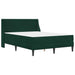 Cadru de pat cu saltea Verde închis 140 x 190 cm Catifea - WALTI WALTI