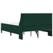 Cadru de pat cu saltea Verde închis 140 x 190 cm Catifea - WALTI WALTI