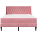 Cadru de pat cu saltea cu saltea Roz 140 x 190 cm Catifea - WALTI WALTI