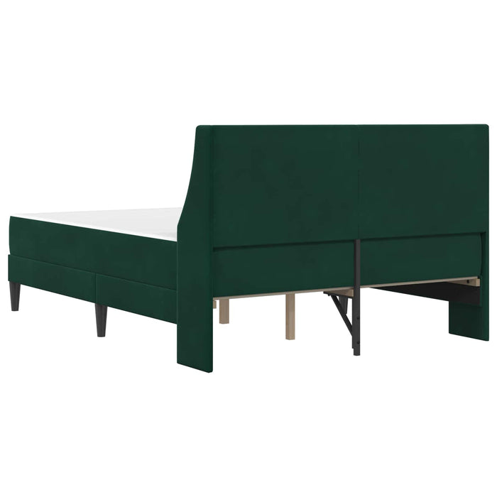 Cadru de pat cu saltea Pe perete 2 pcs Verde închis Catifea - WALTI WALTI