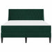 Cadru de pat cu saltea Pe perete 2 pcs Verde închis Catifea - WALTI WALTI