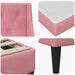 Cadru de pat cu saltea Pe perete cu headboard 2 pcs Roz Catifea - WALTI WALTI