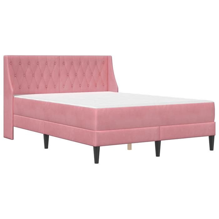 Cadru de pat cu saltea Pe perete cu headboard 2 pcs Roz Catifea - WALTI WALTI