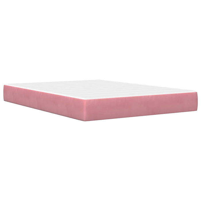 Cadru de pat cu saltea Pe perete cu headboard 2 pcs Roz Catifea - WALTI WALTI