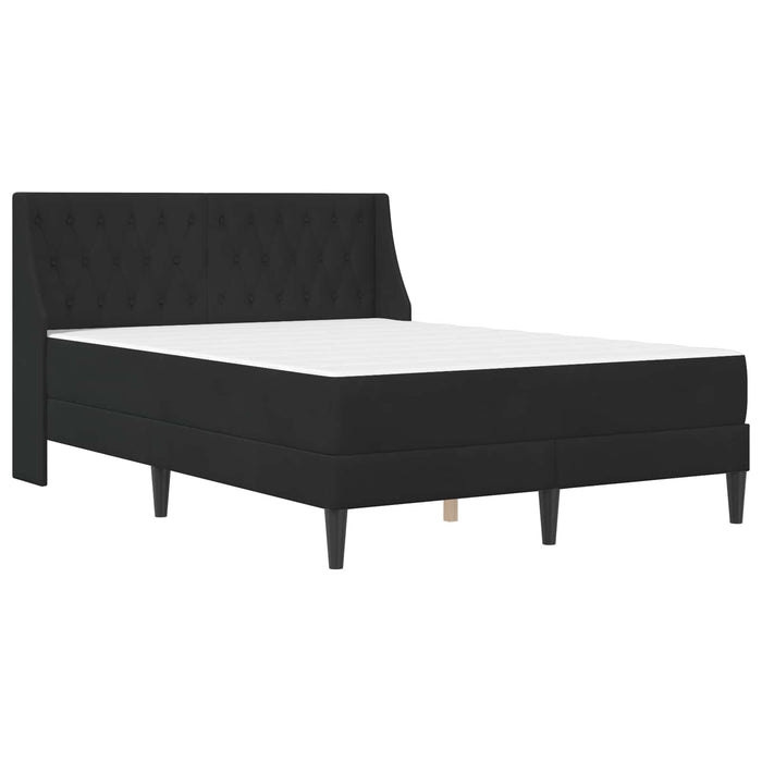 Cadru de pat cu saltea Pe perete 2 pcs Negru Catifea - WALTI WALTI