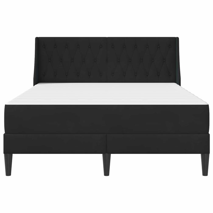 Cadru de pat cu saltea Pe perete 2 pcs Negru Catifea - WALTI WALTI