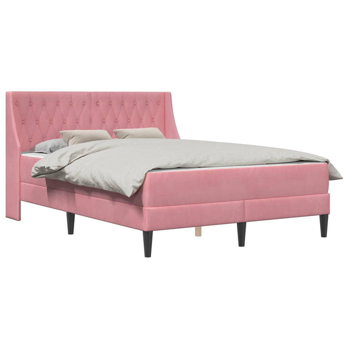 Cadru de pat cu saltea Pe perete cu headboard 2 pcs Roz Catifea - WALTI WALTI