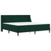 Cadru de pat cu saltea Pe perete 2 pcs Verde închis Catifea - WALTI WALTI