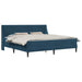 Cadru de pat cu saltea Pe perete 2 pcs albastru Catifea - WALTI WALTI