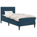 Cadru de pat cu saltea cu headboard 2 pcs albastru Catifea - WALTI WALTI