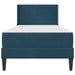 Cadru de pat cu saltea cu headboard 2 pcs albastru Catifea - WALTI WALTI