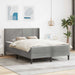 Cadru de pat cu saltea cu headboard 2 pcs Gri deschis Catifea - WALTI WALTI