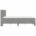 Cadru de pat cu saltea cu headboard 2 pcs Gri deschis Catifea - WALTI WALTI