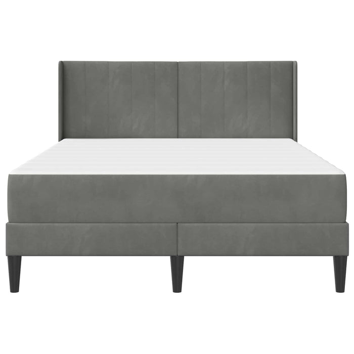 Cadru de pat Gri închis 140 x 190 cm Catifea - WALTI WALTI