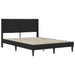 Cadru de pat cu saltea cu headboard 2 pcs Negru Catifea - WALTI WALTI