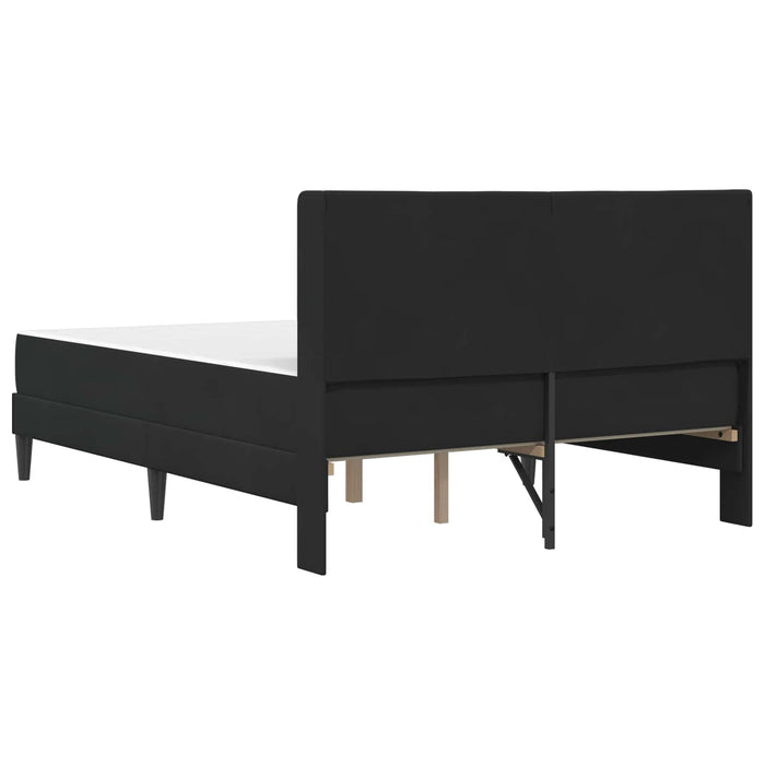 Cadru de pat cu saltea cu headboard 2 pcs Negru Catifea - WALTI WALTI