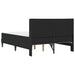 Cadru de pat cu saltea cu headboard 2 pcs Negru Catifea - WALTI WALTI