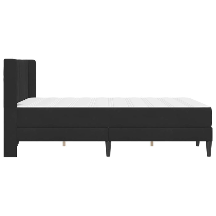 Cadru de pat cu saltea cu headboard 2 pcs Negru Catifea - WALTI WALTI